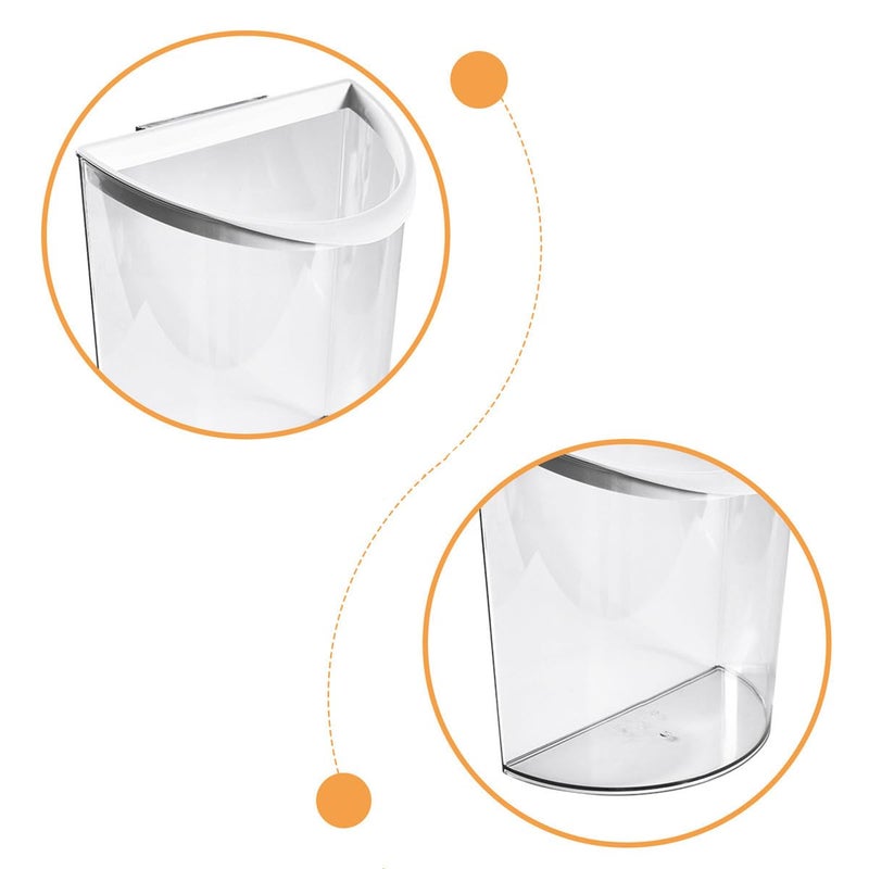 CHILDWEET Hanging Kitchen Trash Bin, Back Door Mounted Compost Bin for Cabinet, Space-Saving U-Shaped Waste Container for Indoor Kitchen Use - Image 3