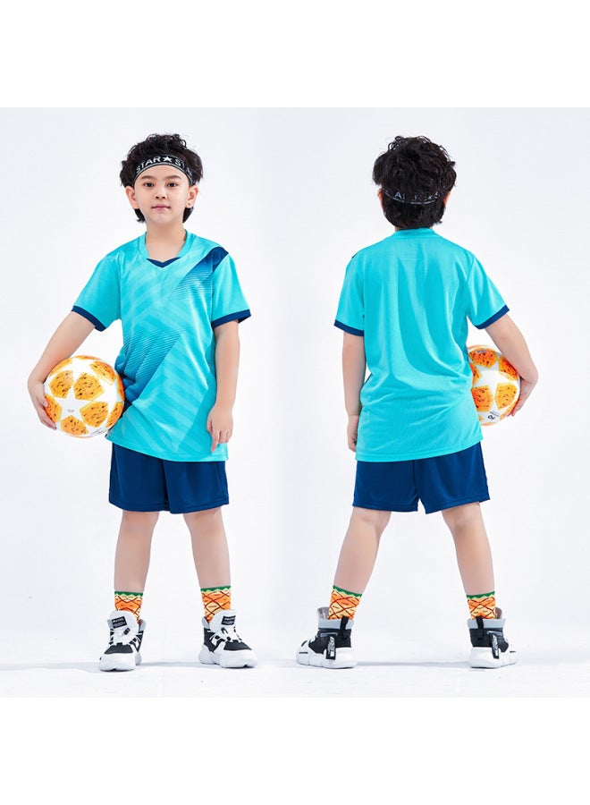 Children's Football Training Jersey Short Sleeve Summer Sports Team Uniform