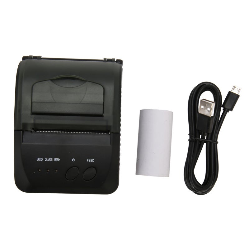 58mm Thermal Printer 90mm/s Fast Printing Shipping Label Printer - Toothed Blade Rechargeable Battery Desktop Label Printer for Super Markets Retail - Image 1