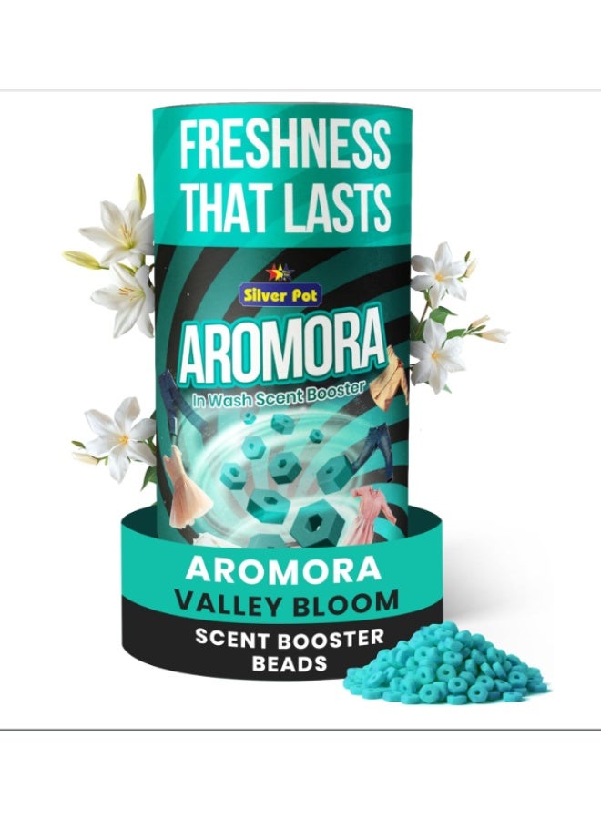 Silver Pot Aromora Valley Bloom In-Wash Scent Booster Beads 200g - Image 1