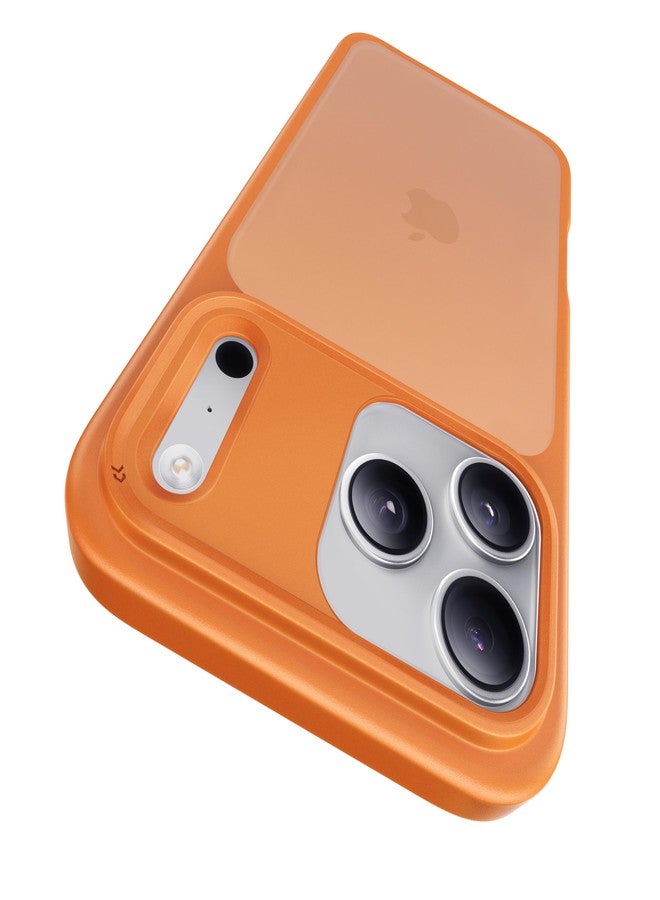 CASEKOO for 17 Pro Max Case, [Never Yellow Technology] [Mil-Grade Drop Protection] Translucent Slim Cover Women Men for iPhone 17 Pro Max Phone Case 6.9 inch, Frosted Orange - Image 1