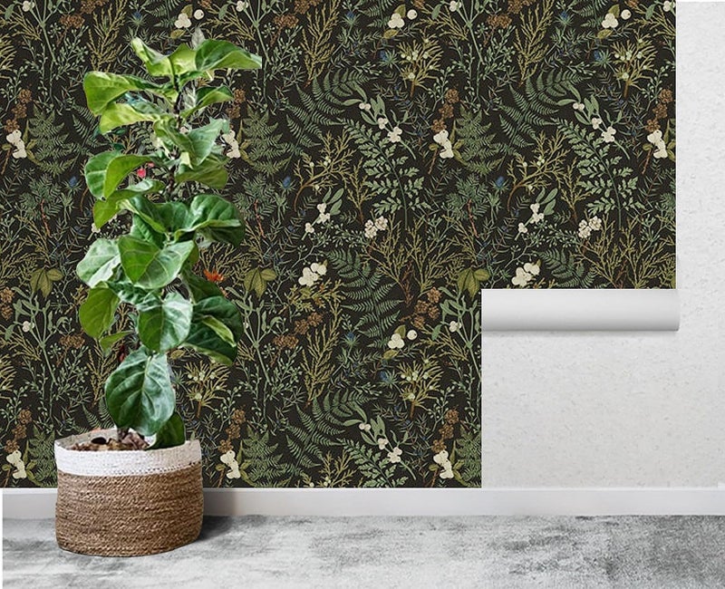 WY-BSO Drawer Liner for Kitchen Cabinets,Vinyl Film Decorative Shelf Liner for Bedroom Dresser Sticker (Dark Green, 17.3 inch x 118 inch) - Image 2