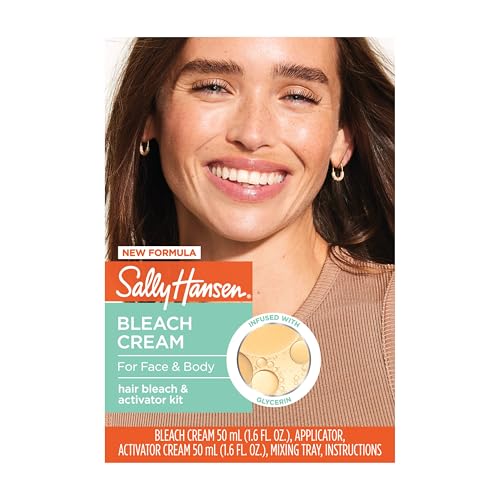 Sally Hansen كريم سالي هانسن لتفتيح الشعر للوجه والشعر الجسم تركيبة نباتية غنية بالجليسرين لجميع أنواع البشرة عبوة من 2 قد تختلف العبوة - Image 2