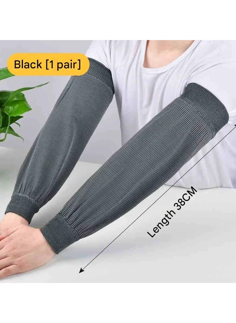 Goolsky Welding Worker Heat Resistant UV Protection Sleeves Men Summer Worksite Breathable Arm Covers  - Image 1