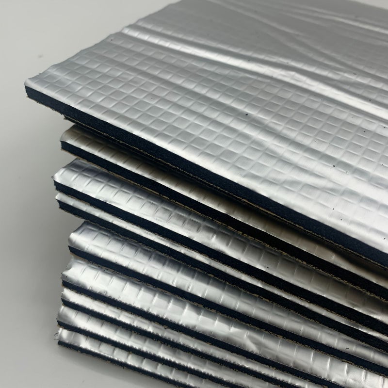 Set Of 12 Silvery Car Hood Soundproofing Pads 5mm Thick Self Adhesive Sound Dampening For Engine Noise Reduction And Under Hood Heat Insulation - Image 4