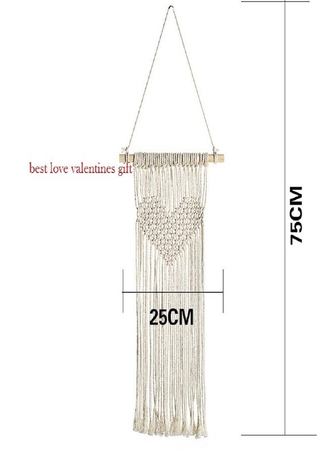 Cottoncube Abstract Macrame 100% Cotton Handmade Bohomeain Style Wall Hanging Large Size for Beautiful Wall Decoration, Medium, White - Image 5