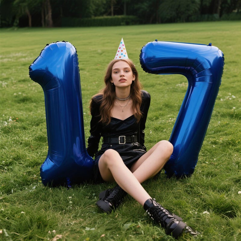 Kelfuoya 40 Inch Navy Blue Number 1 Balloon Jumbo 10 11 12 16 48 Foil Balloons for Milestone Decorations Birthdays, Corporate Events, Photo Booths Party Supplies - Image 5