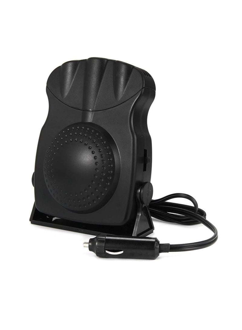 Generic 12V 150W Car Vehicle Cooling Fan Warm Hot Heater Defroster Demister 2 in 1 Portable Car Van Heater(Black)  - Image 4