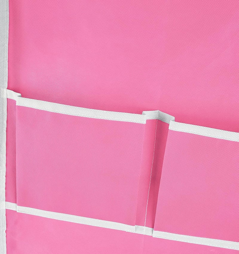 HRM Home Foldable Wardrobe Hanging Wardrobe 4 Doors 8 Shelf PP Collapsible Wardrobe in Pink - Image 5