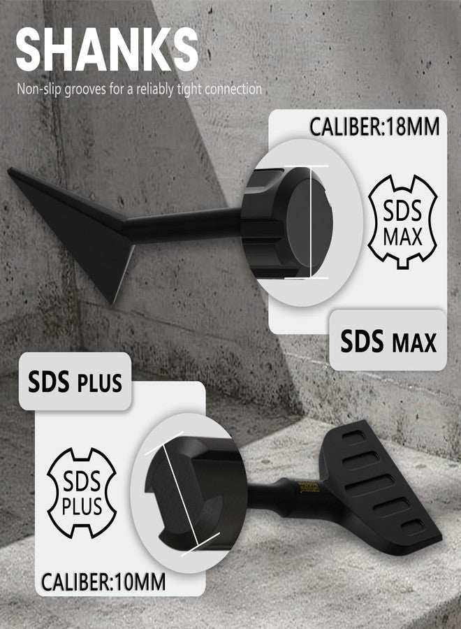 CSOOM SDS Max Chisel, 6 Inch by 15 Inch Tile Removal Scraping Chisel for Floor Removal, Concrete Mortar Thinset with SDS Max Handle Rotary Hammer Bit - Image 4