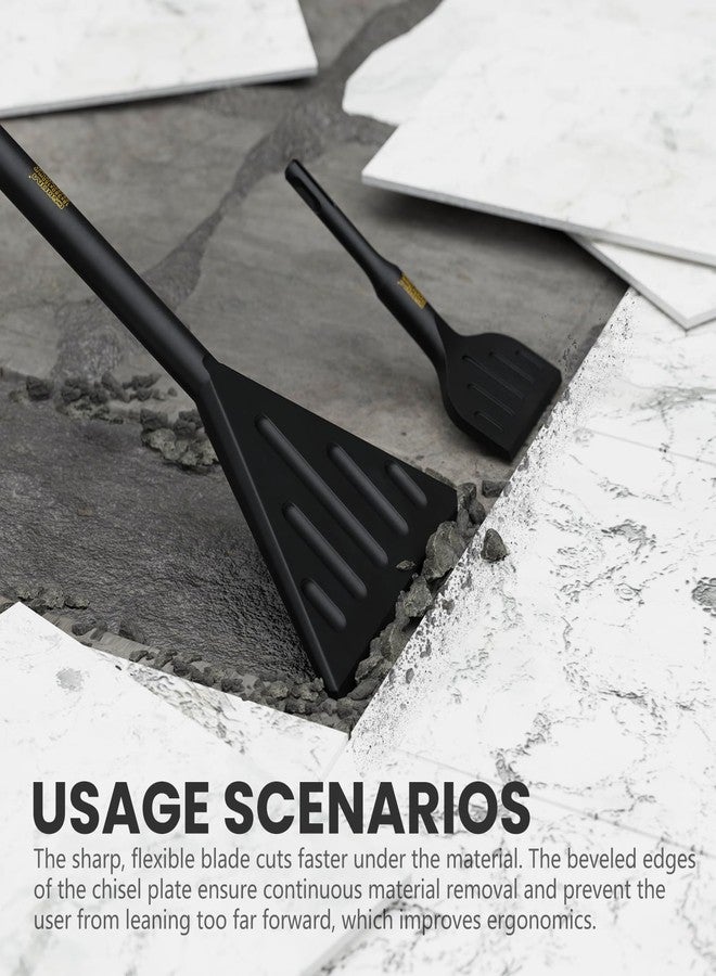 CSOOM SDS Max Chisel, 6 Inch by 15 Inch Tile Removal Scraping Chisel for Floor Removal, Concrete Mortar Thinset with SDS Max Handle Rotary Hammer Bit - Image 5