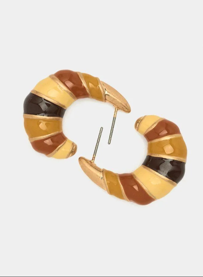 بارفوا أقراط ممدودة بالمينا