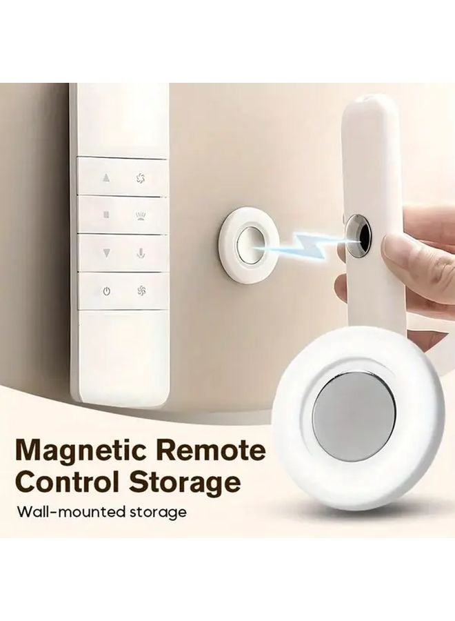 12 Pcs Magnetic Remote Control Holder Strong Adhesive Hook Home Office Organizer - Image 2
