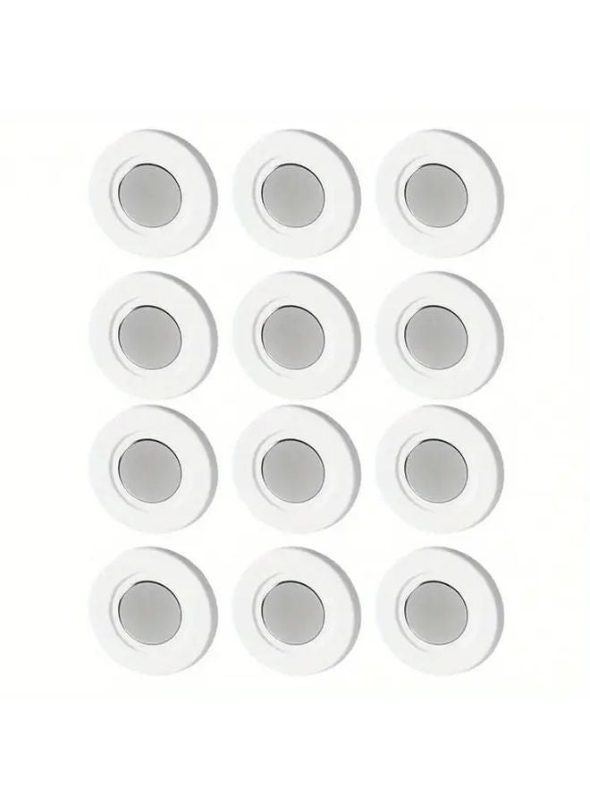 12 Pcs Magnetic Remote Control Holder Strong Adhesive Hook Home Office Organizer - Image 1