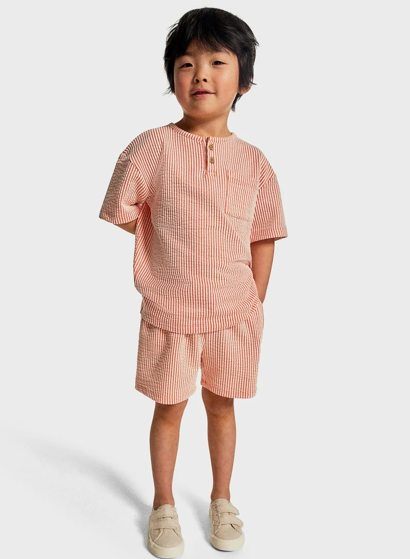 H&M Kids Pocket Detail Top & Shorts Set
