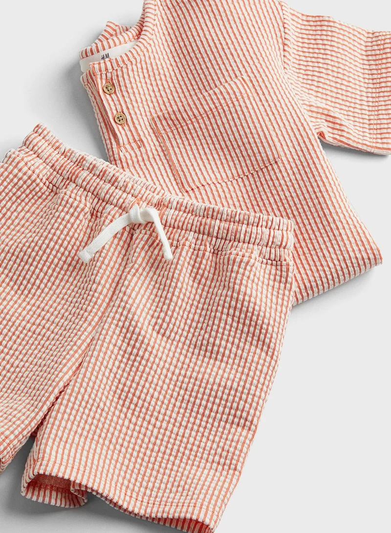 H&M Kids Pocket Detail Top & Shorts Set