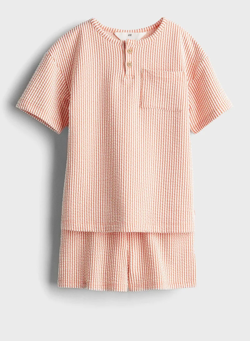 H&M Kids Pocket Detail Top & Shorts Set