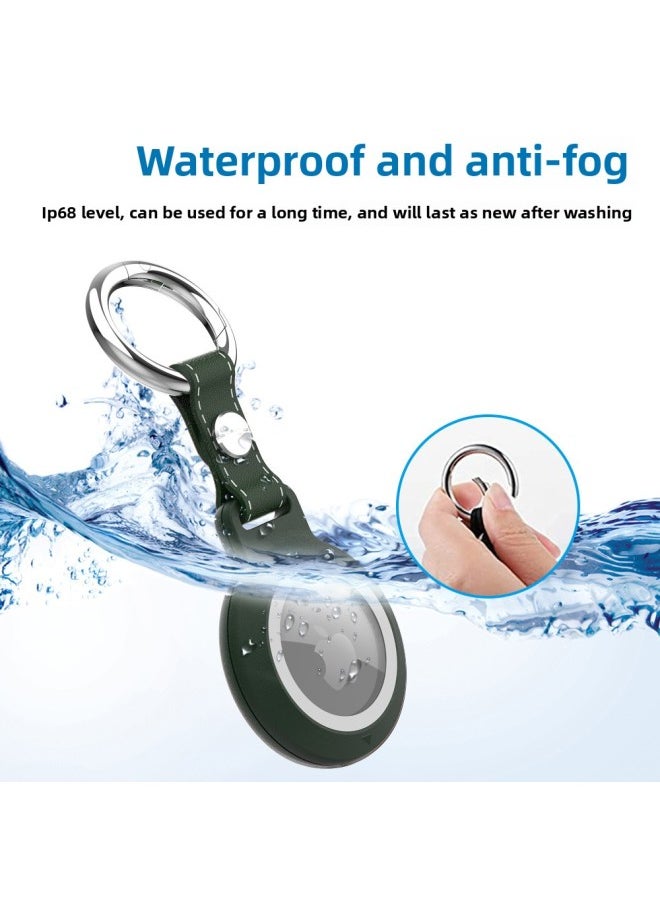 Generic - Suitable For Apple Airtag Locator Protective Cover Airtag Anti-loss Protection Waterproof Cover Suitable For Pet Collar-Color:INDIGO SEA BLUE-Applicable Model:For Apple Airtag - Image 1
