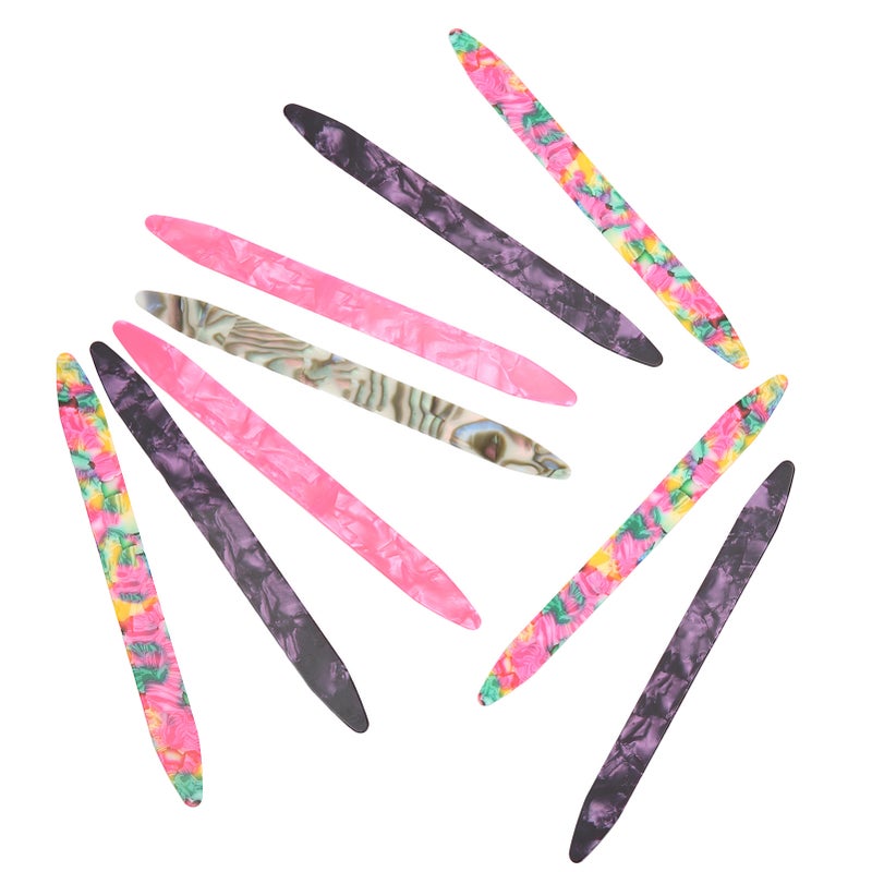 Oud Picks 10PCS 0.71mm Celluloid Flexible Plectrums - Lightweight Corrosion Resistant Long Strip Design Picks for Oud Beginners Plucked Instrument Players - Image 5