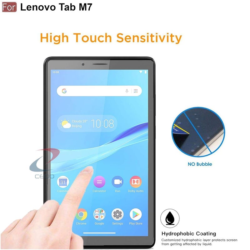 Cedo Lenovo Tab M7 (7 inch) Tempered Glass | Screen Protector Clear Tempered Glass for Lenovo Tab M7 (7 inch) TB-7305 F/L/X - Image 4