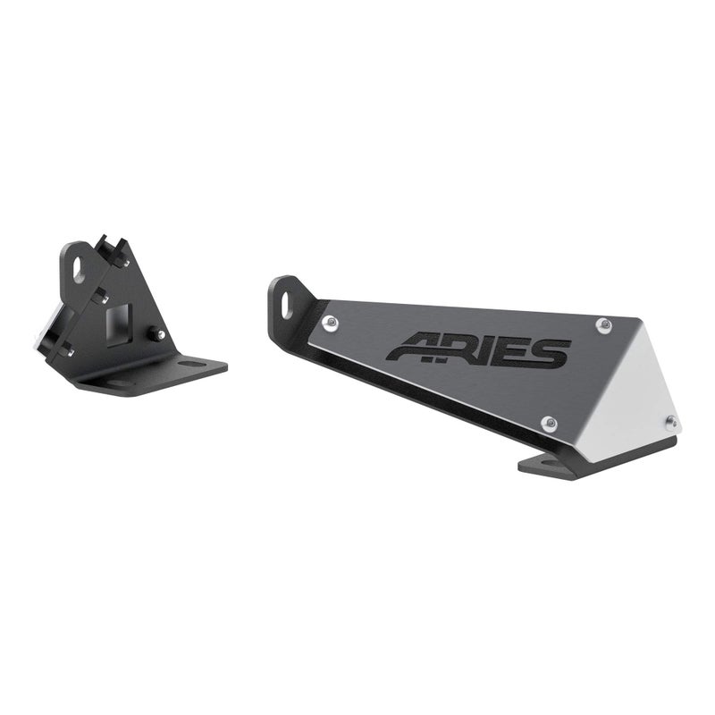 ARIES 15912 Jeep Wrangler JK Hood Light Brackets LEDs Sold Separately Black