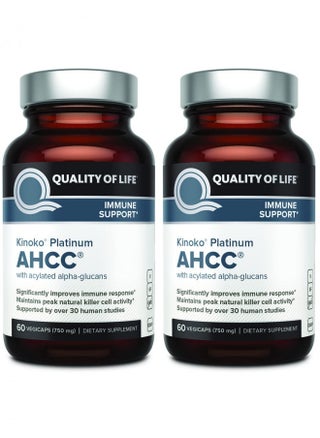 Quality of Life 2 Pack AHCC Kinoko Platinum 750 mg Premium Immune Support Supplement 60 Count Bottles - pzsku/ZB0C99109F7CB75F69BF2Z/45/_/1732278729/6dd95250-5224-4646-b031-36a930711349