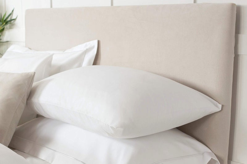 Belledorm Faux Suede Headboard Cover  Elastic Stretch SlipOn Dustproof Protector Easy to Fit Headboard Wrap for Bedroom Makeover Linen King