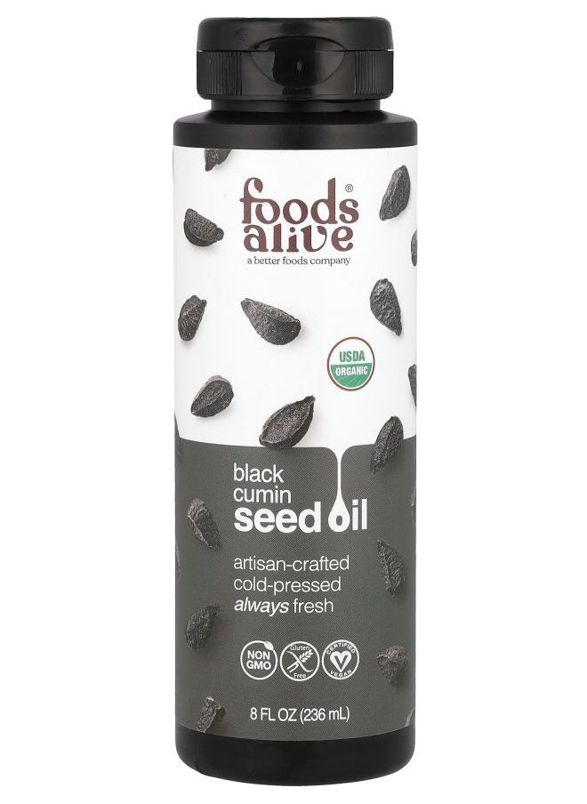 Foods Alive Organic Black Cumin Seed Oil 8 fl oz (236 ml)  - Image 1
