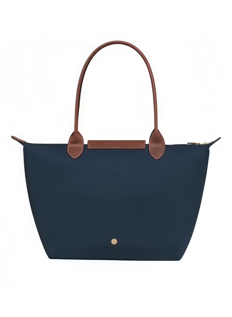 لونج شامب شنطة طويلة للستات متوسطة الحجم، شنطة ايد، شنطة كتف كحلي ستايل كلاسيك - Image 5