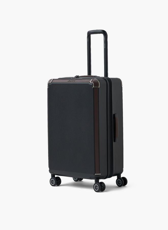 Wave Textured Harcase Trolley Bag With Retractable Handle - Set Of 3 - Image 3