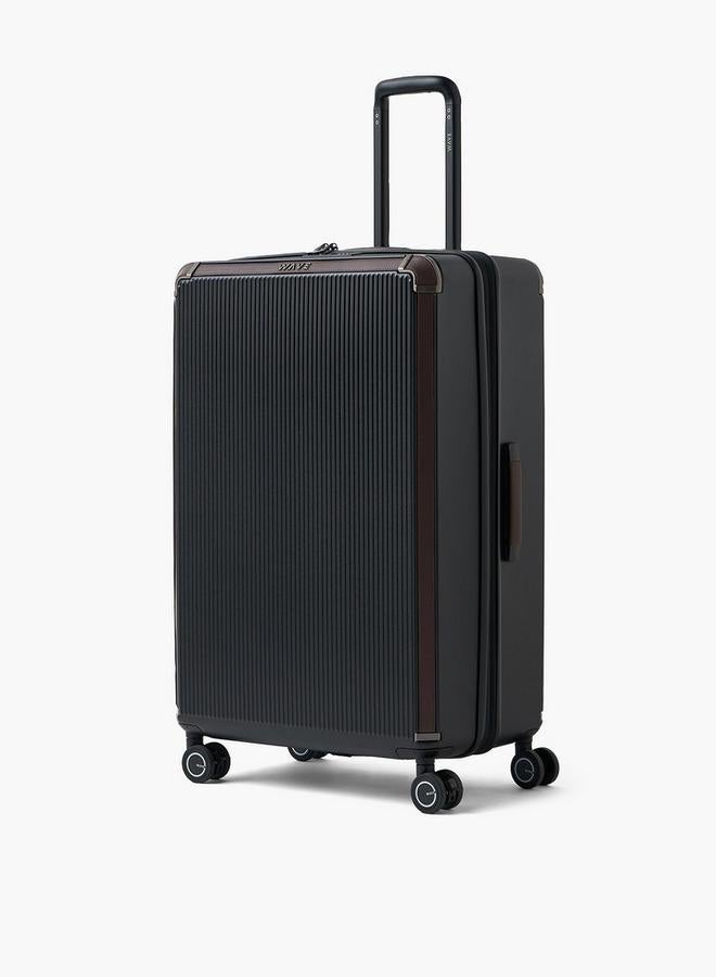 Wave Textured Harcase Trolley Bag With Retractable Handle - Set Of 3 - Image 4