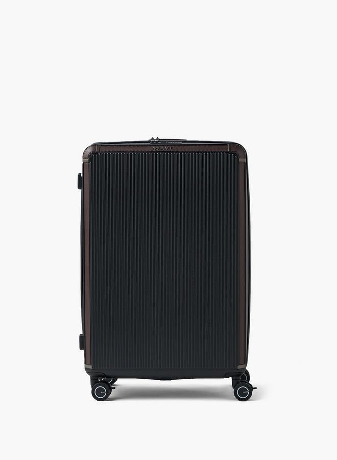 Wave Textured Harcase Trolley Bag With Retractable Handle - Set Of 3 - Image 5