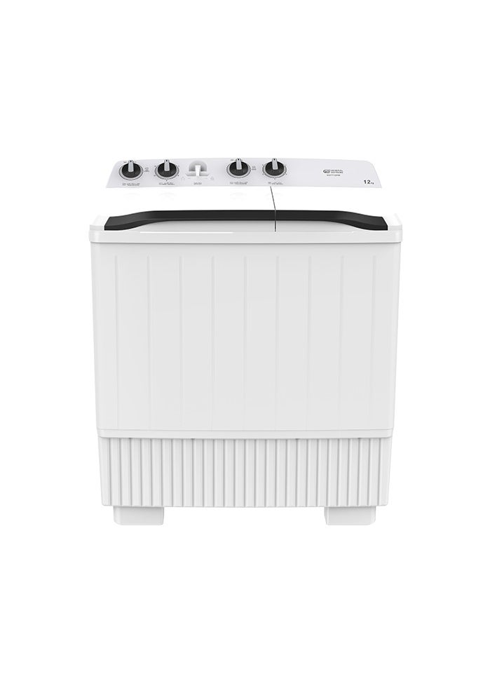 GENERAL SUPREME General Supreme Washing Machine Semi Automatic Twin Tub 12 KG White,GSTT12XW 