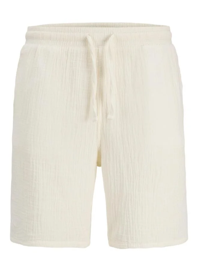 JACK & JONES Cloud Dancer Casual Drawstring Shorts for Men | Best Price UAE