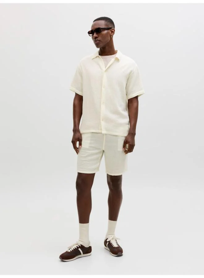 JACK & JONES Cloud Dancer Casual Drawstring Shorts for Men | Best Price UAE