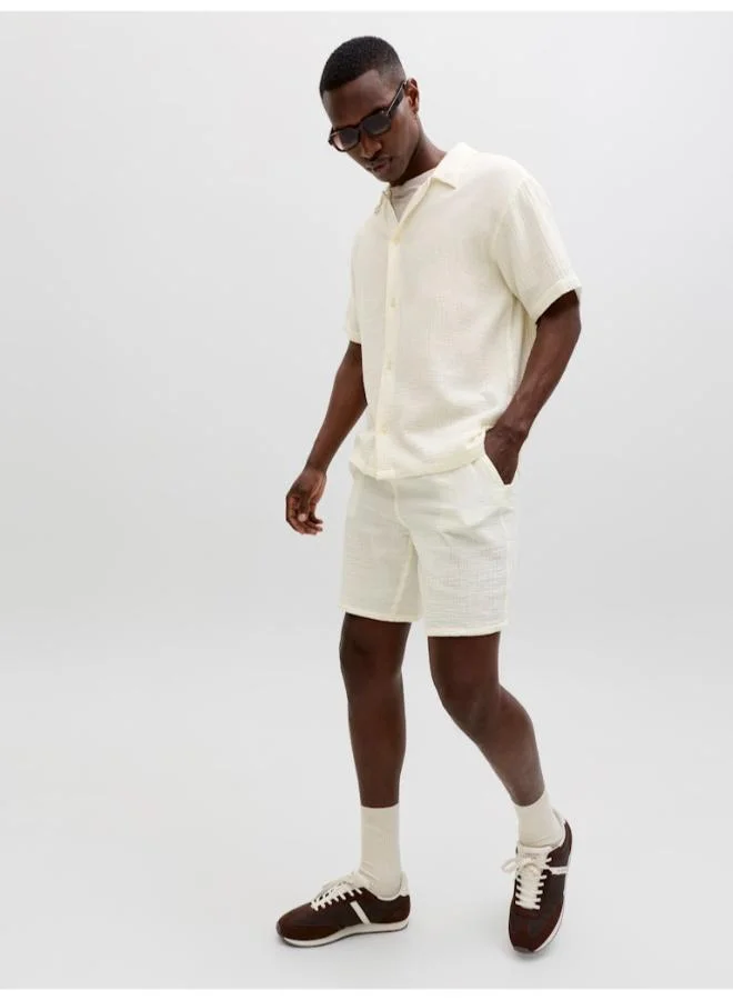 JACK & JONES Cloud Dancer Casual Drawstring Shorts for Men | Best Price UAE