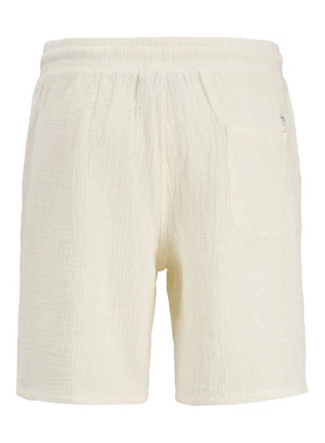 JACK & JONES Cloud Dancer Casual Drawstring Shorts for Men | Best Price UAE