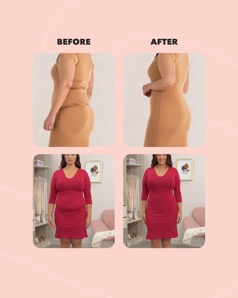 SHAPERMINT شورت شابيرمينت عالي الخصر - ملابس داخلية مشدودة للنساء - شورتات تحكم عالية الضغط للتحكم في البطن للنساء بلون نود - Image 5