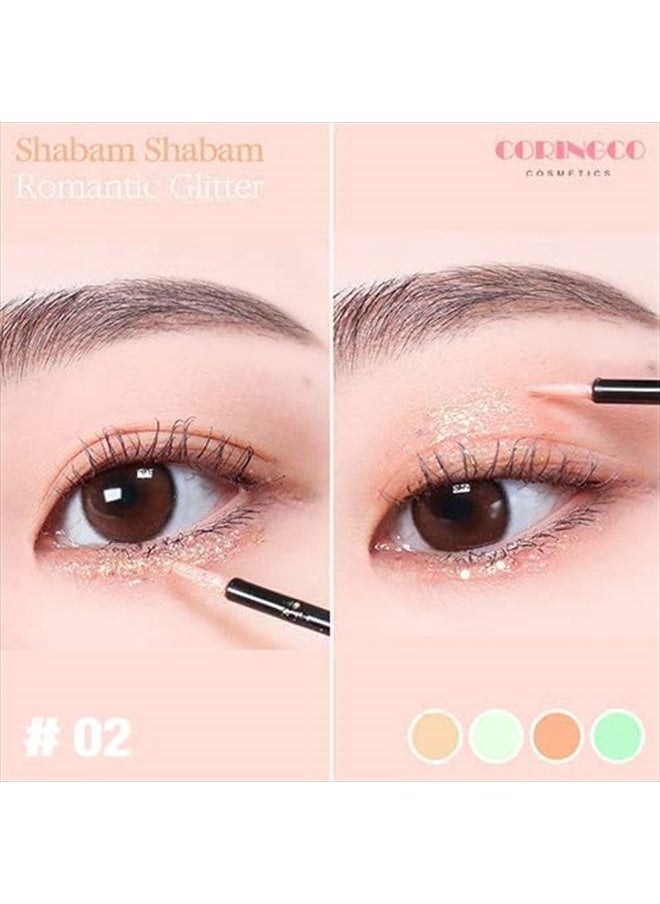Eye Glitter Makeup Liquid Eyeshadow Sparkle | Shabam Shabam Romantic Glitter Shadow #01 Tears Light K beauty Makeup Shimmer