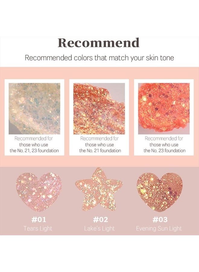 Eye Glitter Makeup Liquid Eyeshadow Sparkle | Shabam Shabam Romantic Glitter Shadow #01 Tears Light K beauty Makeup Shimmer
