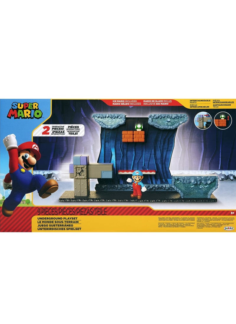 Jakks World Of Nintendo Super Mario Underground 2.5 Inch Playset  - Image 1