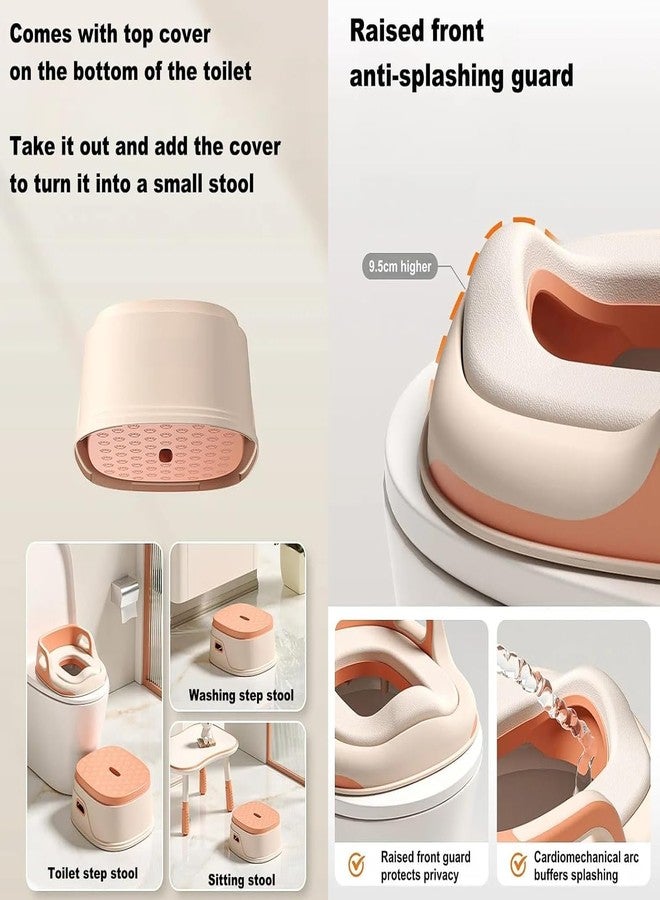 TORIOX كرسي تدريب الأطفال متعدد الاستخدامات من توريوكس، مقعد تدريب للأطفال، كرسي متدرج، مرحاض للأطفال الصغار، مقعد تدريب للأطفال 3 في 1 (كرسي، مقعد، كرسي متدرج) بمقابض، يناسب المراحيض المستديرة والبيضاوية (أزرق سماوي) - Image 5