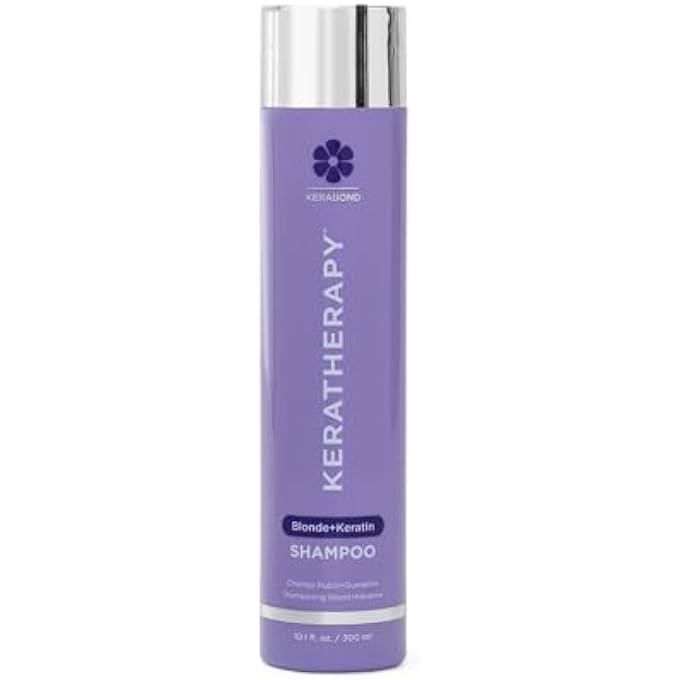 KERATHERAPY KERATIN INFUSED TOTALLY BLONDE VIOLET TONING SHAMPOO, 10.1 FL OZ, 300 ML. - Image 1
