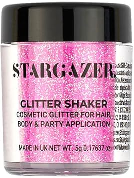 Stargazer Pastel Glitter Shaker Lilac Cosmetic glitter powder for use on the eyes lips face body hair and nails - Image 2