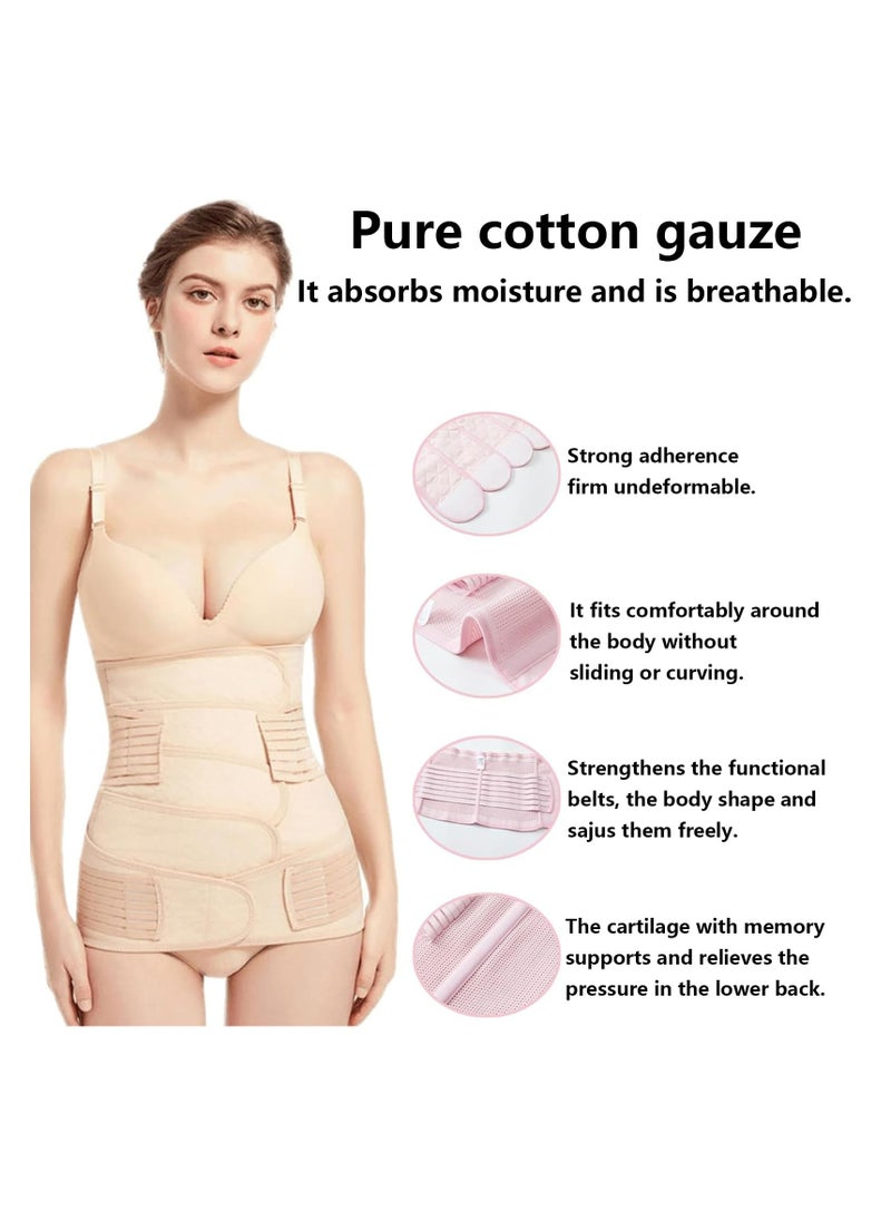 CMGTYYD Postparto Caesarea belts Postquirurgic for women,2 pieces of support belt and pelvic cotton belt, postparto and post caesarea for women and motherhood post and maternity (complexion, Medium)  - Image 4