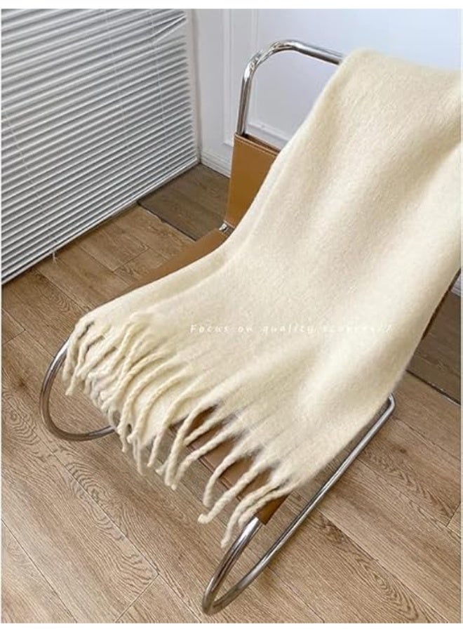 (Premium) Large Chunky Scarf, Cashmere Feel Oversized Scarves, Blanket Soft Big Wool Thick, Winter Warm Women - Image 5