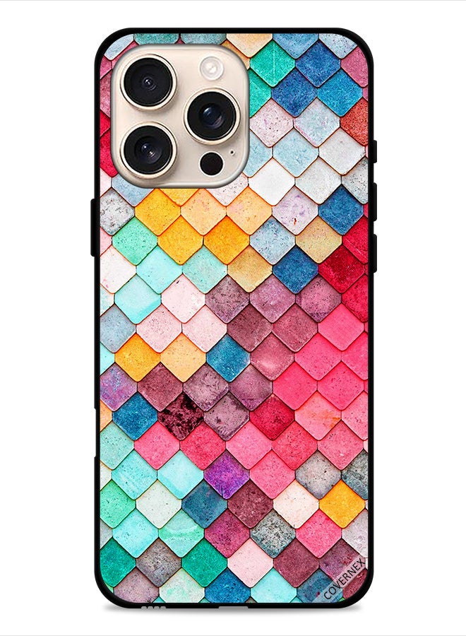 Covernex Apple iPhone 16 Pro Protective Case Cover Diamond Square Shape Pattern - Image 1