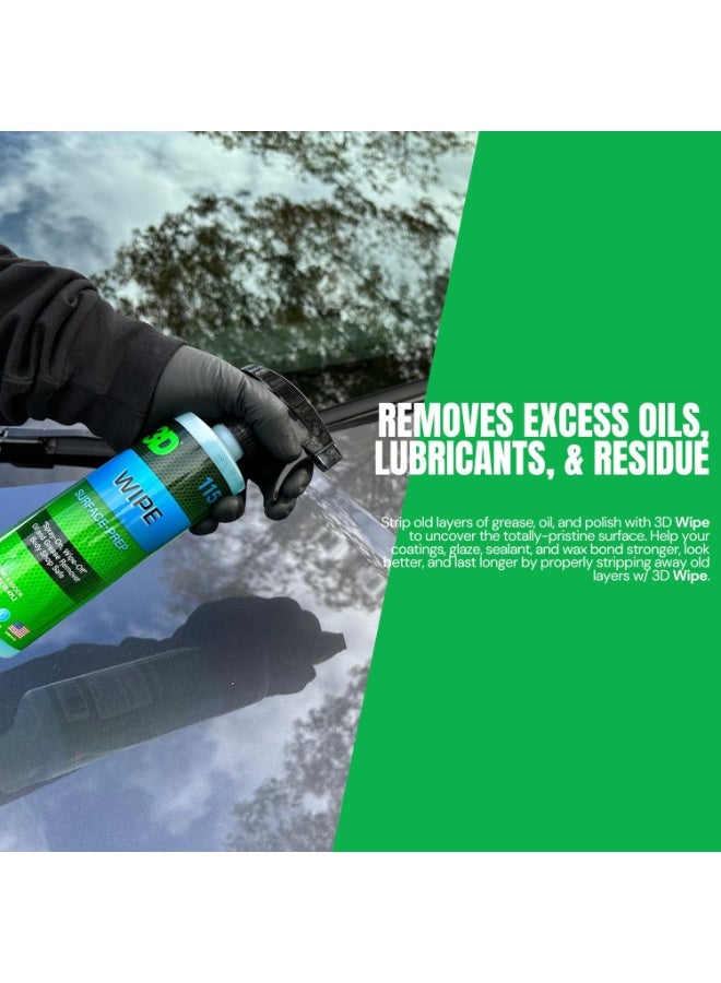 3D 3D Wipe Ceramic Coating Surface Prep - Removes Excess Oils & Lubricants from Paint & Glass Prior to Ceramic Coating Application 16oz.  - Image 2