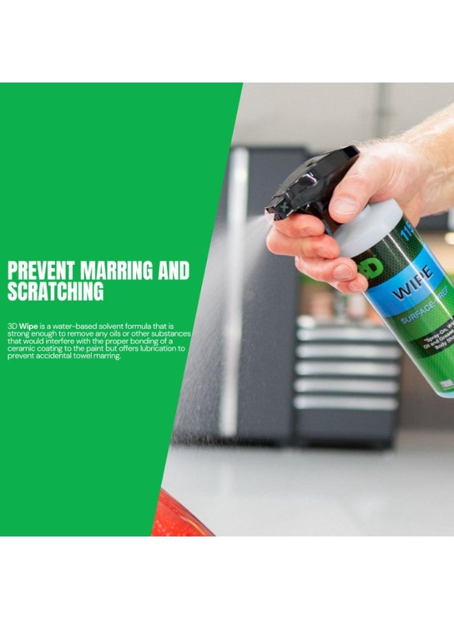 3D 3D Wipe Ceramic Coating Surface Prep - Removes Excess Oils & Lubricants from Paint & Glass Prior to Ceramic Coating Application 16oz.  - Image 4