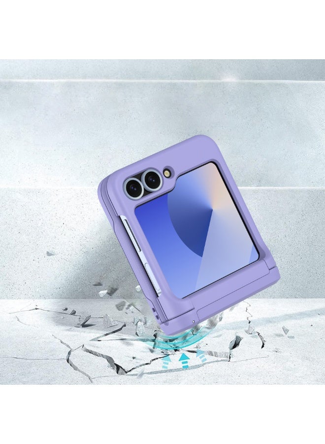 general for Samsung Galaxy Z Flip 6 Case with Hinge Protection Shockproof with Credit Card Holder ID Card Protective Cover Z Flip  6 Phone Case for Galaxy Z Flip 6 5G - Image 5